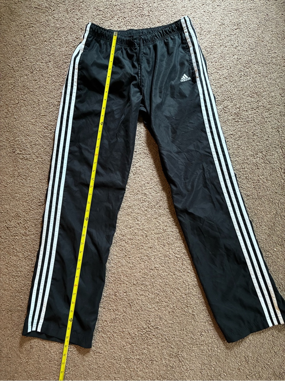 Vintage Y2K 2006 Like New Adidas black track pants Size M Unisex